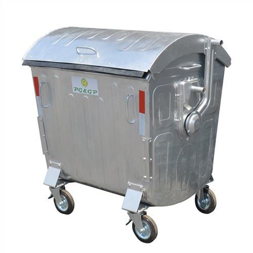سطل زباله گالوانیزه گرم 1100 لیتری
