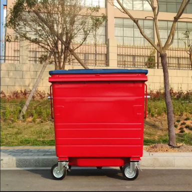 Outdoor Steel Trash Can